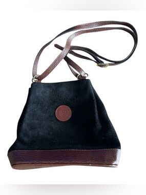 Boots 'N Bags Vintage Suede Crossbody Bag - Classic Two-Tone